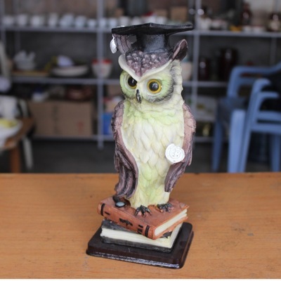 【供应树脂猫头鹰工艺品 树脂工艺品摆件0635】价格,厂家,图片,塑料、树脂工艺品,福建省德化县利源陶瓷-